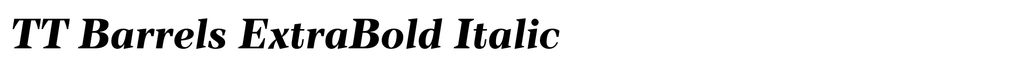 TT Barrels ExtraBold Italic image
